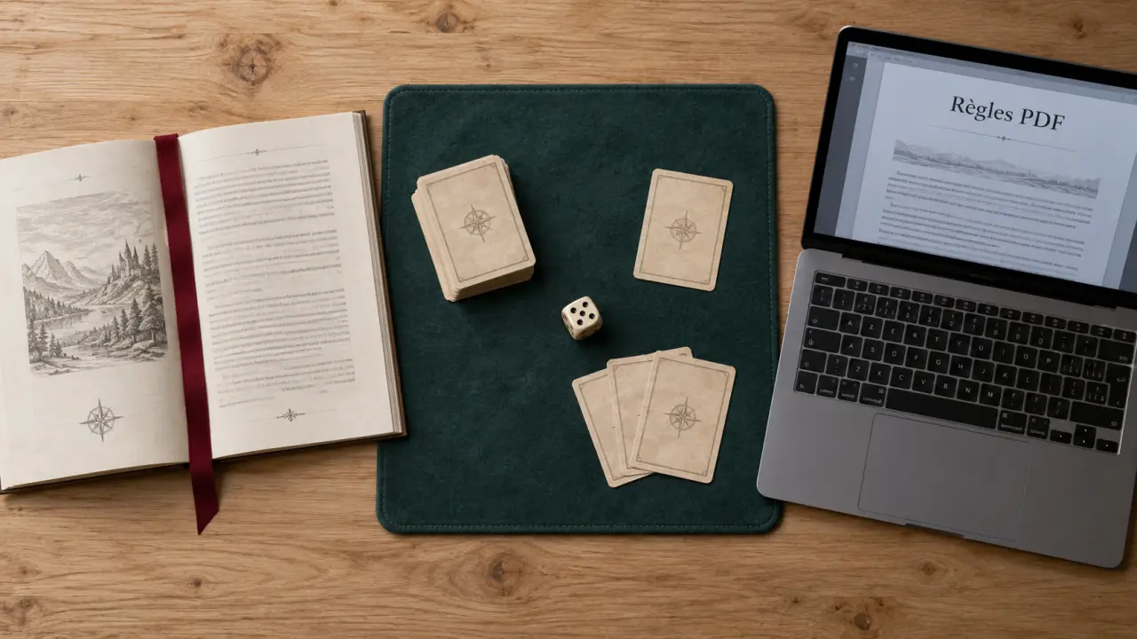 Livret règles jeux de société pdf en français, sur table de jeu