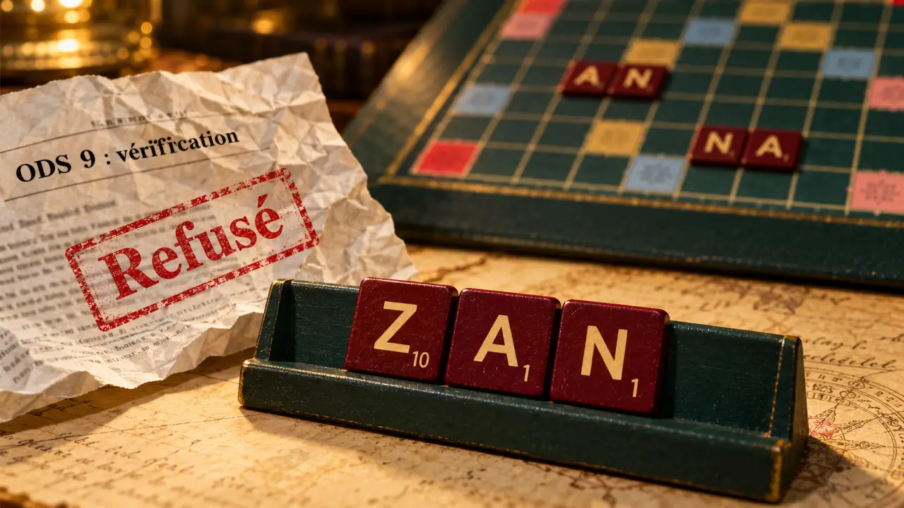 zan scrabble : ZAN, 12 points, refusé